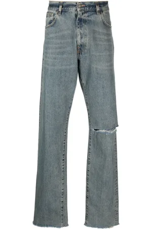 424 FAIRFAX Mid-rise rip-detail jeans