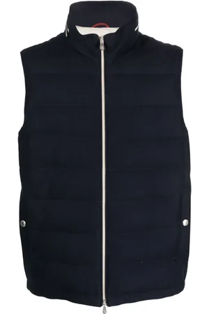 Brunello Cucinelli High-neck zip-fastening gilet