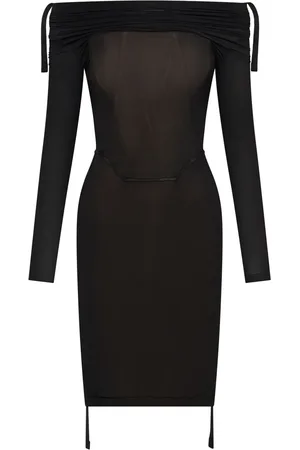 DION LEE Off-shoulder gathered minidress