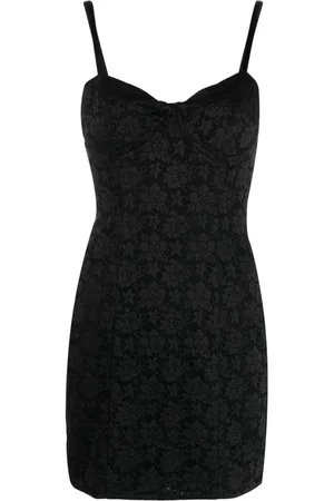 ROTATE Floral jacquard minidress