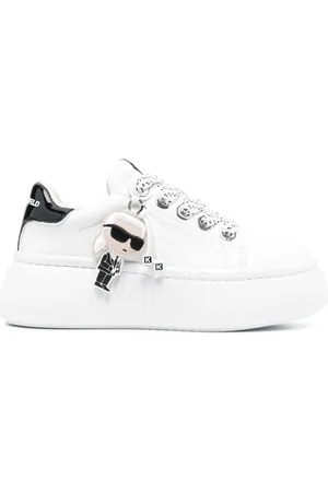 Karl Lagerfeld Logo-charm flatform sneakers