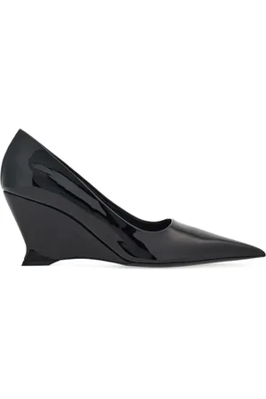 Salvatore Ferragamo 70mm wedge-heel leather pumps
