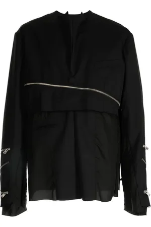 Takahiromiyashita The Soloist Zip-detail panelled sweatshirt