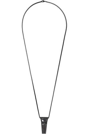 Rick Owens Trunk-crystal charm necklace