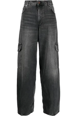 haikure Bethany Marble mid-rise wide-leg jeans