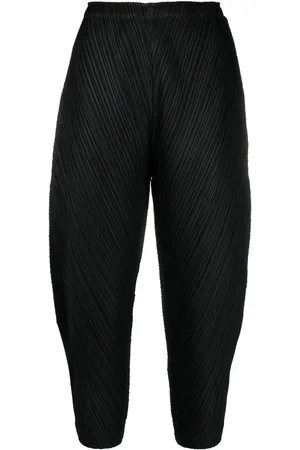PLEATS PLEASE ISSEY MIYAKE Plissé cropped trousers