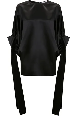 J.W.Anderson Satin-finish pleated blouse