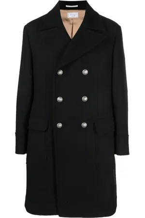 Brunello Cucinelli Double-breasted wool-blend coat