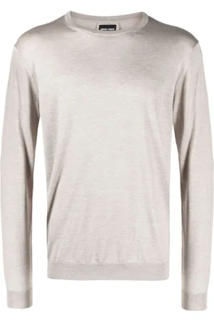 Giorgio Armani Crew-neck silk-cotton jumper