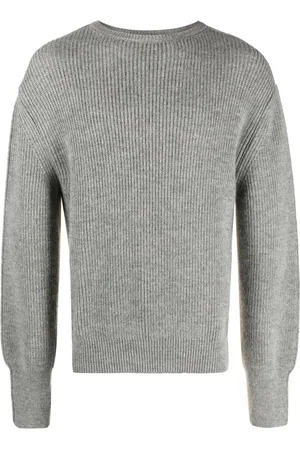 There Was One Two-tone ribbed-knit jumper