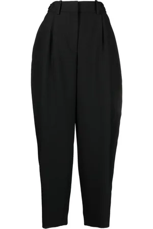 Stella McCartney Pleated wide-leg wool trousers