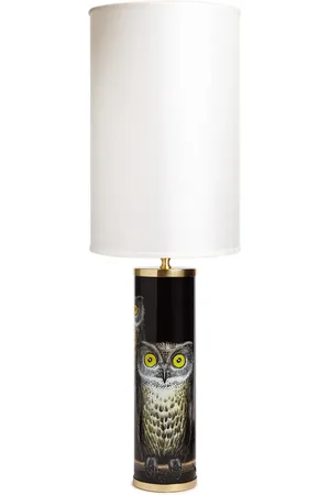 FORNASETTI Cylindrical cotton lampshade