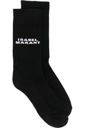 Isabel Marant Dawi intarsia-knit logo socks