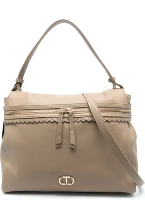 Twin-Set Large C??cile logo-plaque tote bag