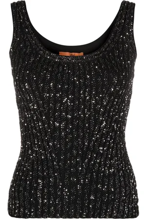 Missoni Metallic-threading ribbed tank top