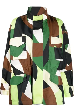 Plan C Messy Masses geometric-pattern jacket