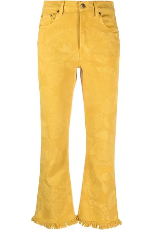La DoubleJ Fancy fringed cropped jeans