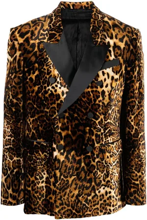 Roberto Cavalli Leopard-print blazer