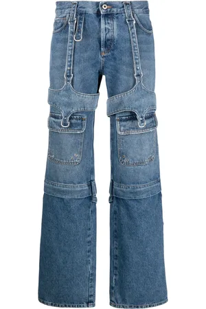 OFF-WHITE Cargo Zip straight-leg jeans