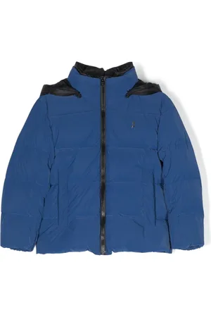 HERNO Logo-embroidered padded hooded jacket