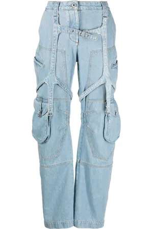 OFF-WHITE Bleach Cargo wide-leg jeans