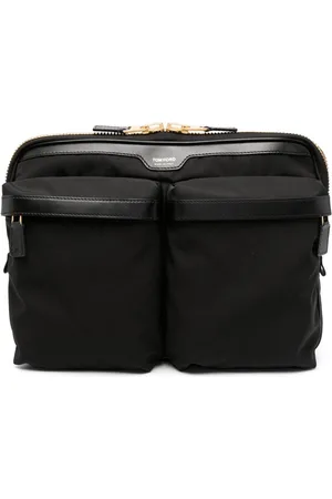 Tom Ford Logo-lettering leather briefcase
