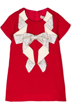HUCKLEBONES LONDON Bow-detail short-sleeve dress set