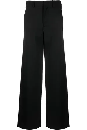 Maison Margiela Single-stitch logo wide-leg trousers