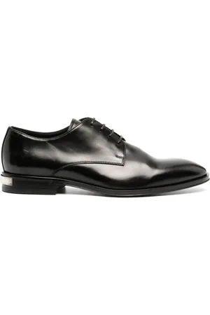Roberto Cavalli Logo plaque leather Derby shoes