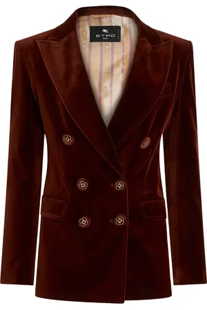 Etro Double-breasted velvet blazer