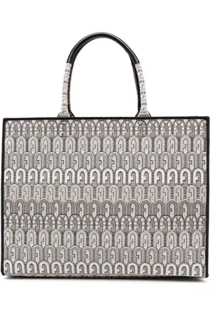 Furla Large Opportunity logo-jacquard tote bag