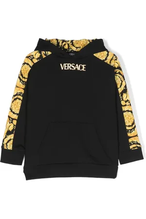VERSACE Barocco Kids-print cotton hoodie