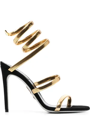 RENE CAOVILLA Juniper 110mm coiled-strap suede sandals