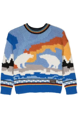 Dsquared2 Graphic-print long-sleeve jumper