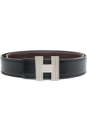 Hermes H Strie Buckle Reversible Belt