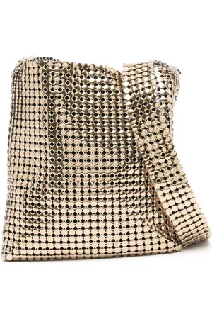 Paco rabanne Square Pixel metallic-mesh shoulder bag