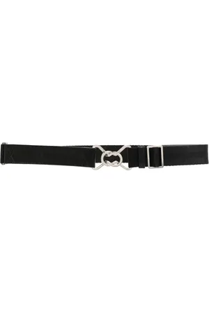 Gianfranco Ferré 2000s logo-buckle waist belt