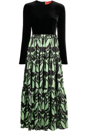 La DoubleJ Papyrus-print maxi dress