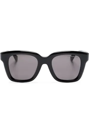Alexander McQueen Skull-appliqué square-frame sunglasses