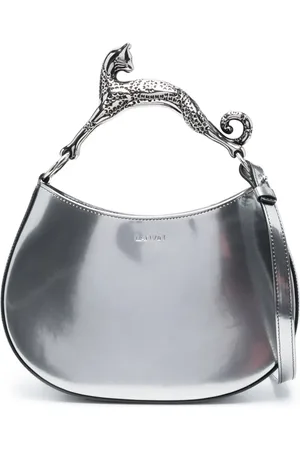 Lanvin Small Cat metallic tote bag