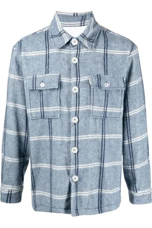 Family First Logo-print checked flannel shirt