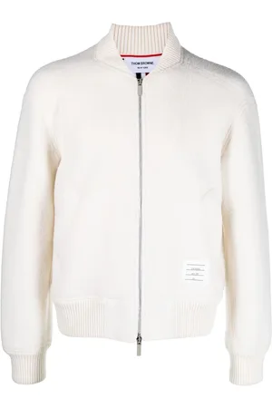 Thom Browne Rear-stripe bomber jacket