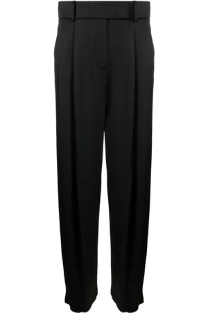 Giorgio Armani Pleat-detail wide-leg silk trousers