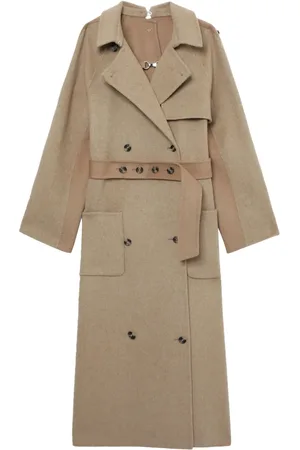 Rokh Button-detail double-breasted maxi coat