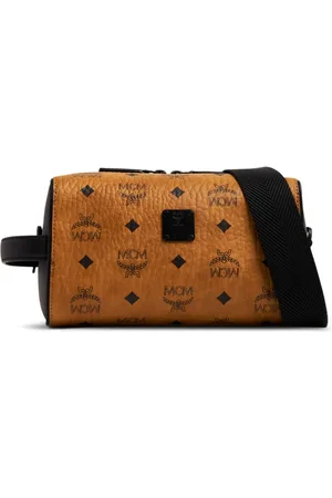 MCM Ottomar logo-print clutch bag