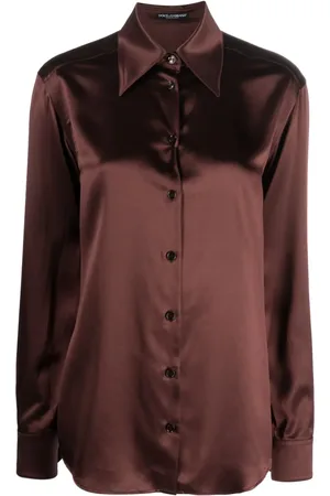 Dolce & Gabbana Satin-finish silk shirt
