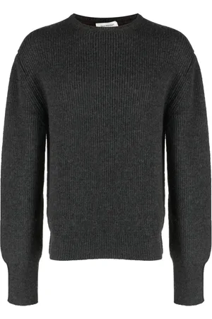 There Was One Two-tone ribbed-knit jumper
