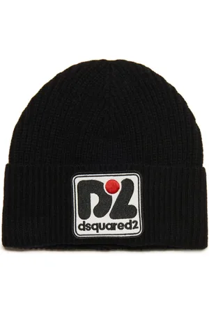 Dsquared2 Logo-patch ribbed beanie