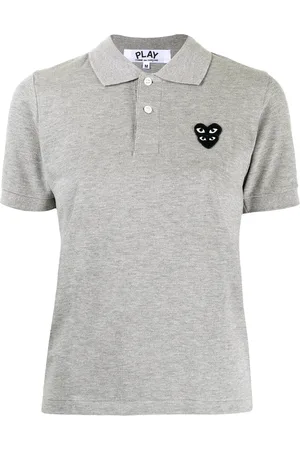 Comme des Garçons Logo-patch polo shirt