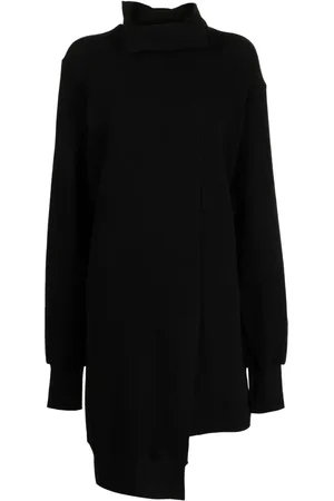 YOHJI YAMAMOTO Asymmetric long-sleeve minidress